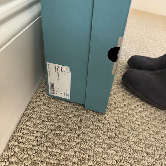 Tom’s Sadie Pavement Grey Suede Ankle Boots 7 - Picture 7 of 8